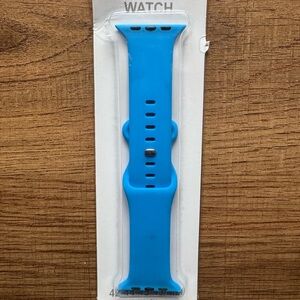 Apple Watch Blue Silicone Band